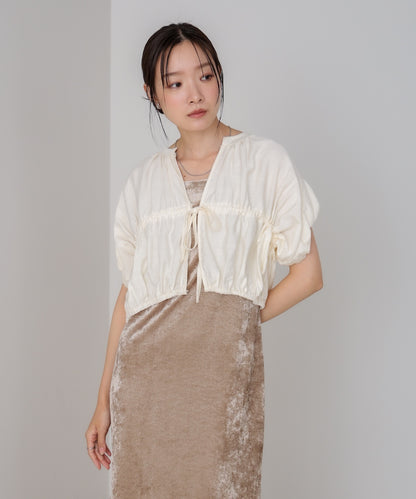 ギャザードロストシャツベスト