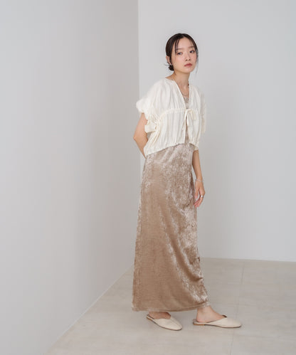 ギャザードロストシャツベスト