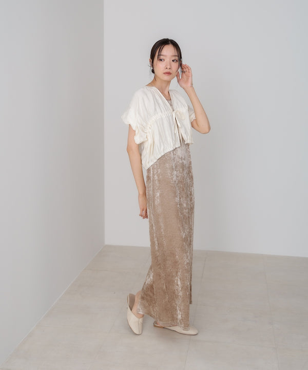 ギャザードロストシャツベスト