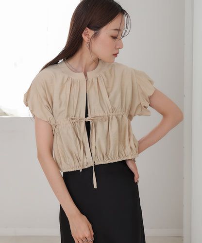 ギャザードロストシャツベスト