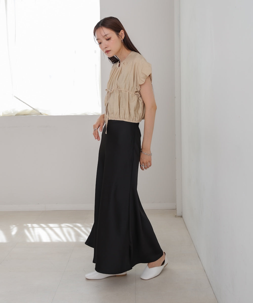 ギャザードロストシャツベスト