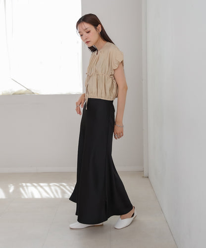 ギャザードロストシャツベスト