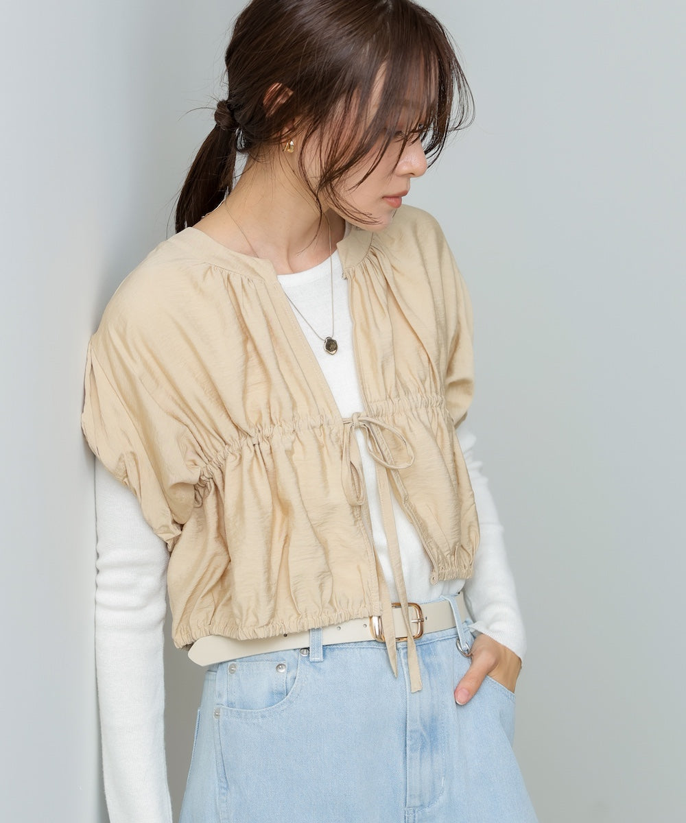 ギャザードロストシャツベスト