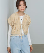 ギャザードロストシャツベスト