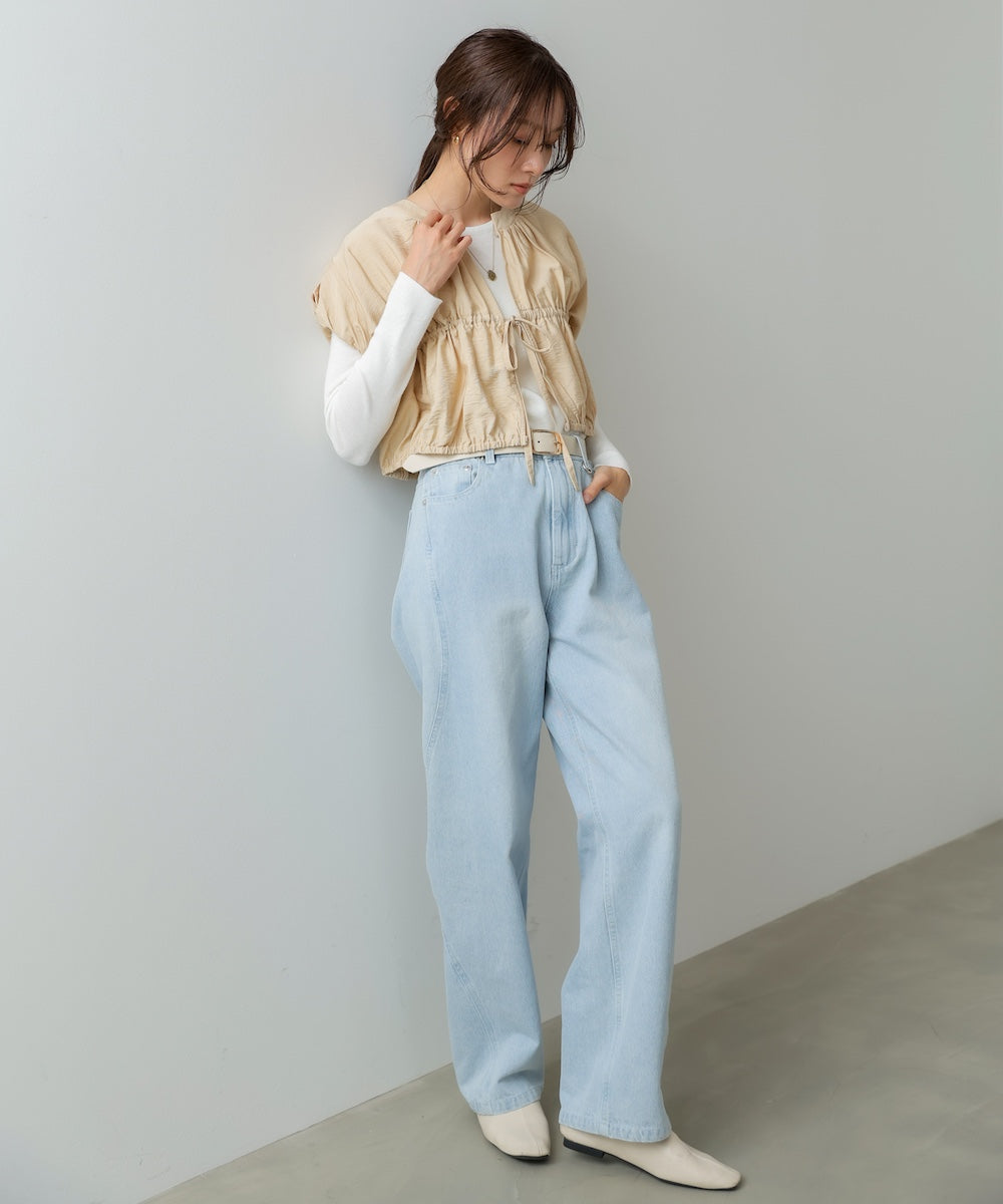 ギャザードロストシャツベスト