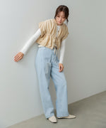 ギャザードロストシャツベスト