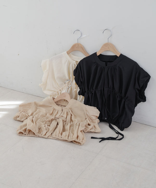 ギャザードロストシャツベスト