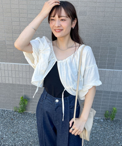 ギャザードロストシャツベスト