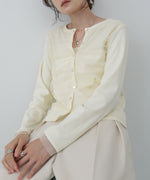 【2026SS】チュールギャザーカーディガン