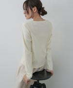 チュールギャザーカーディガン