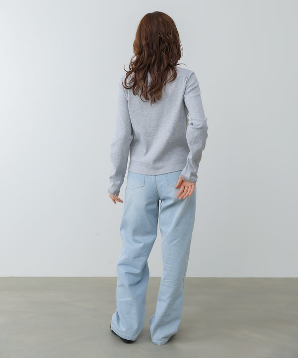 【2026SS】チュールギャザーカーディガン