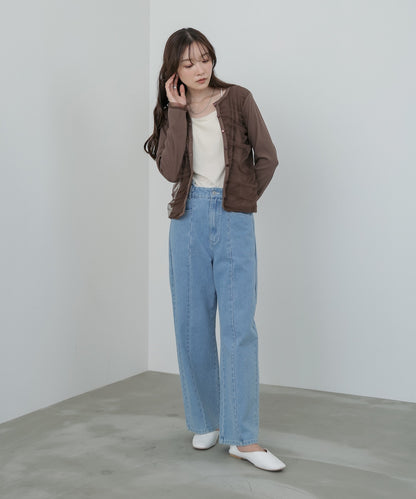 チュールギャザーカーディガン