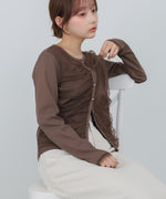 【2026SS】チュールギャザーカーディガン