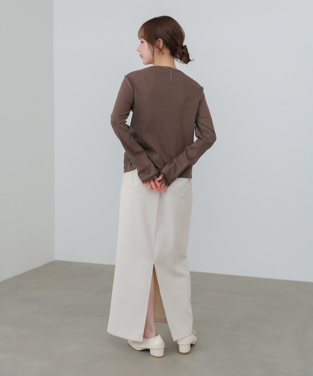 【2026SS】チュールギャザーカーディガン