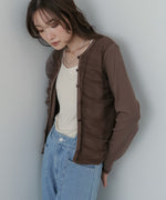 チュールギャザーカーディガン