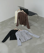 チュールギャザーカーディガン