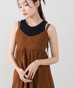 【S・Mサイズ展開】ビスチェライクフレアキャミワンピース