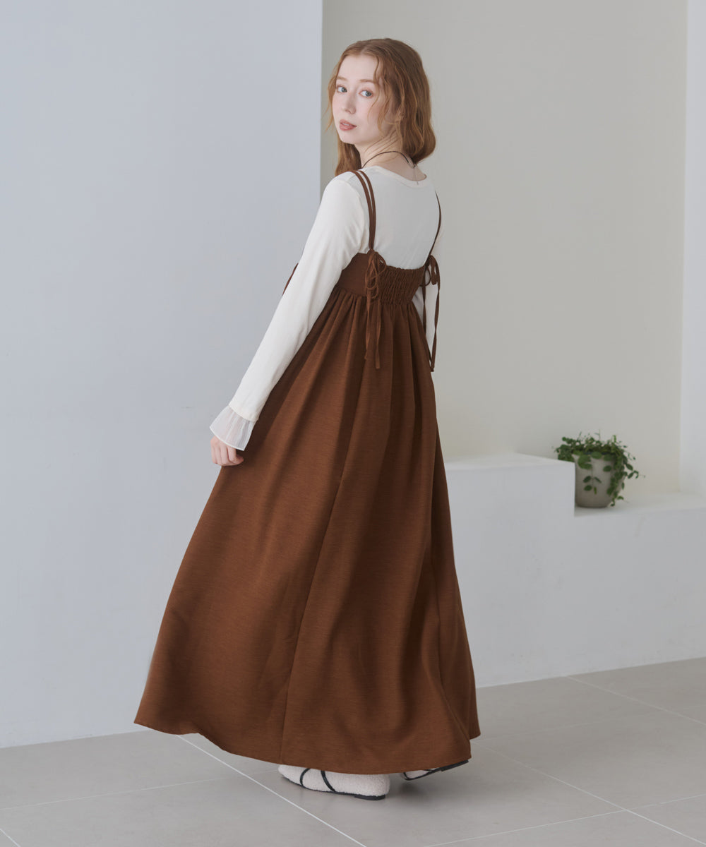 S・Mサイズ展開】ビスチェライクフレアキャミワンピース – Bab