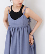 【S・Mサイズ展開】ビスチェライクフレアキャミワンピース