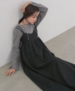 【S・Mサイズ展開】ビスチェライクフレアキャミワンピース