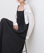 【S・Mサイズ展開】ビスチェライクフレアキャミワンピース