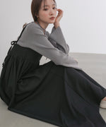 【S・Mサイズ展開】ビスチェライクフレアキャミワンピース