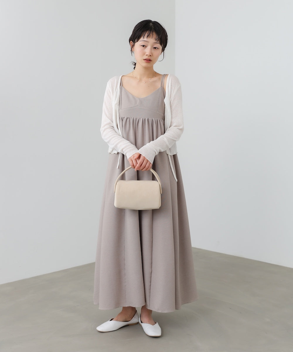 【S・Mサイズ展開】ビスチェライクフレアキャミワンピース