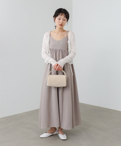 【S・Mサイズ展開】ビスチェライクフレアキャミワンピース