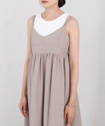 【S・Mサイズ展開】ビスチェライクフレアキャミワンピース