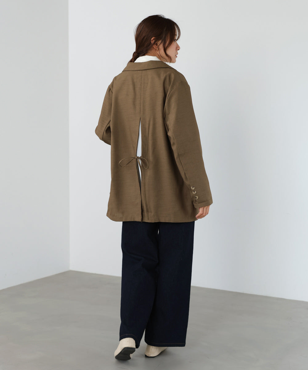 バックリボンダブルジャケット