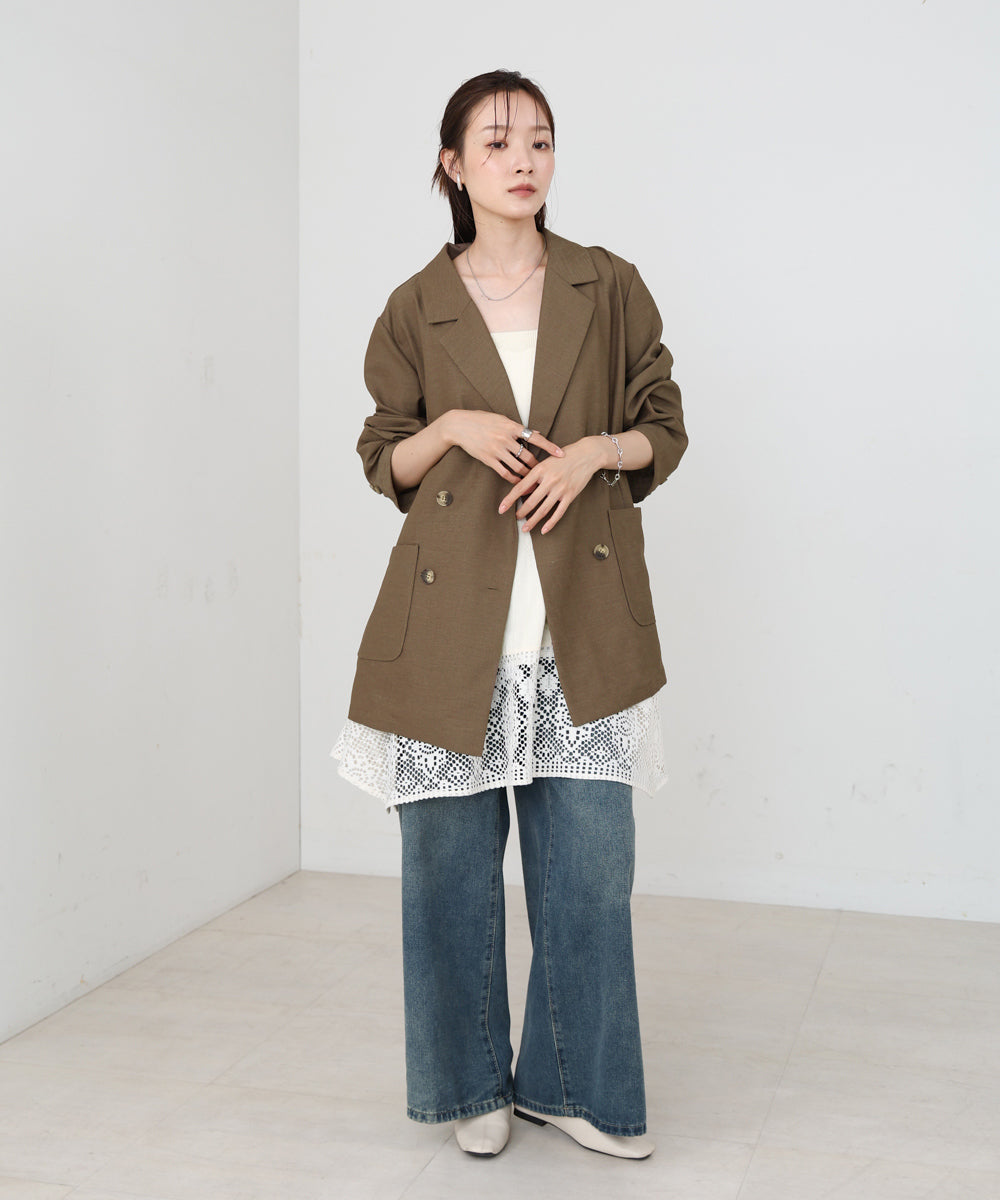 バックリボンダブルジャケット