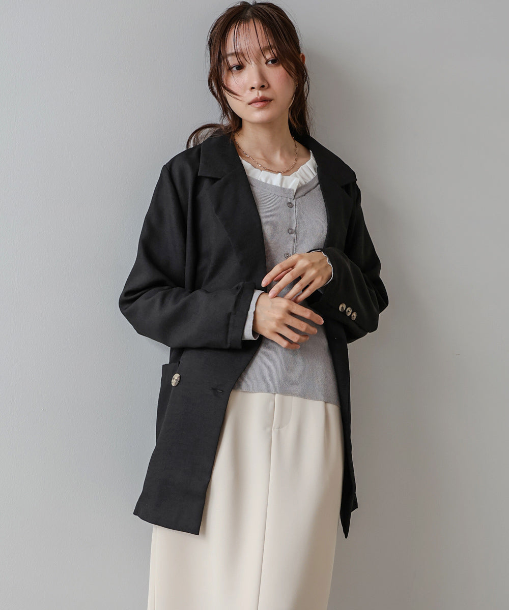 バックリボンダブルジャケット