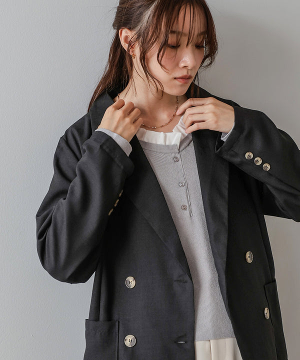 バックリボンダブルジャケット