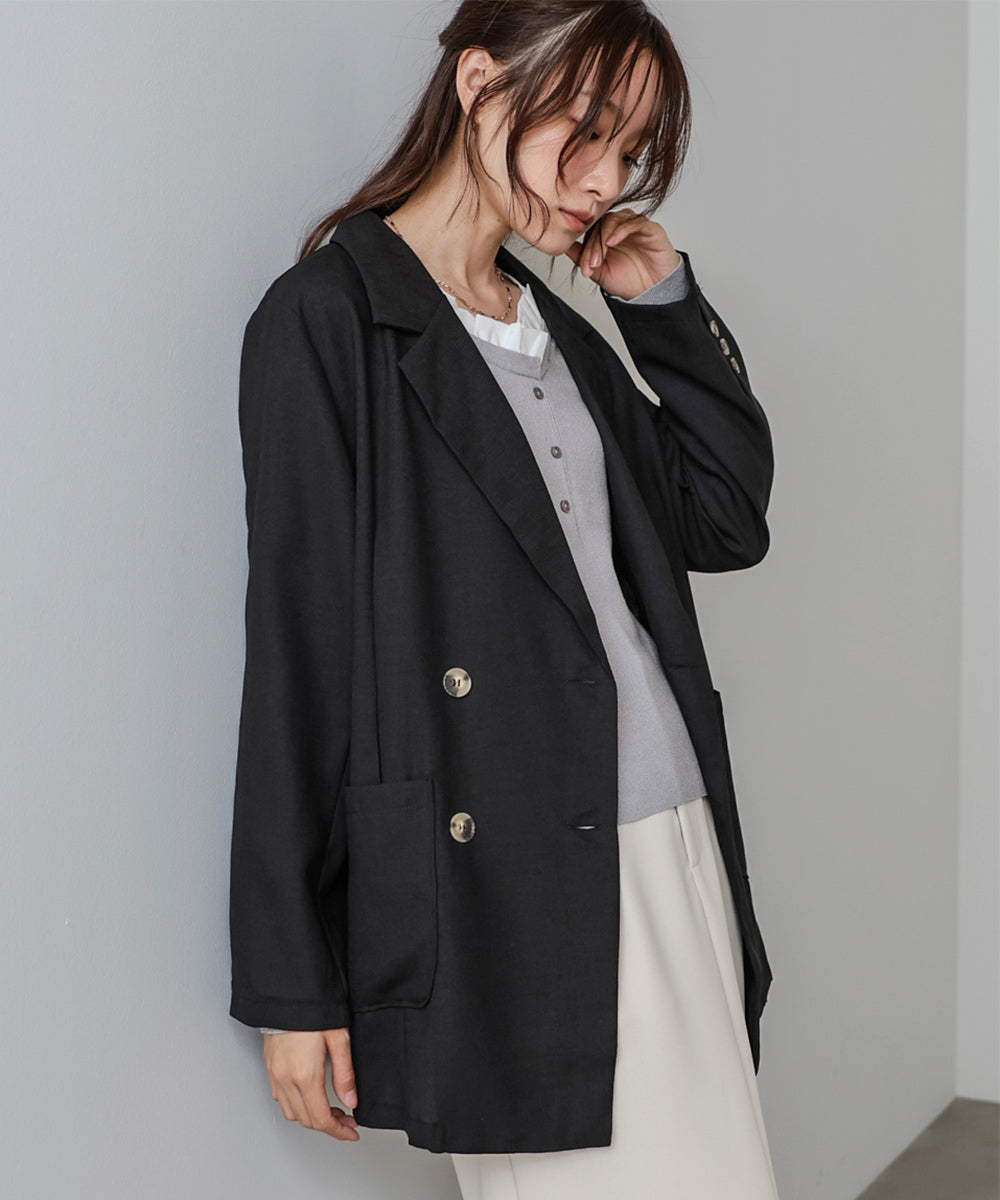 バックリボンダブルジャケット