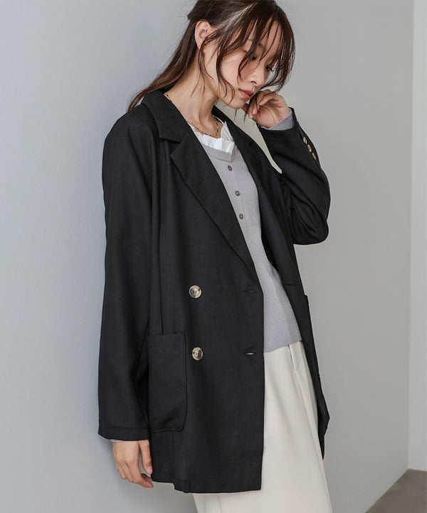 バックリボンダブルジャケット