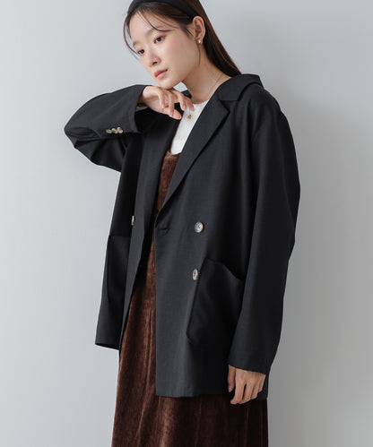 バックリボンダブルジャケット