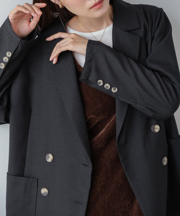 バックリボンダブルジャケット