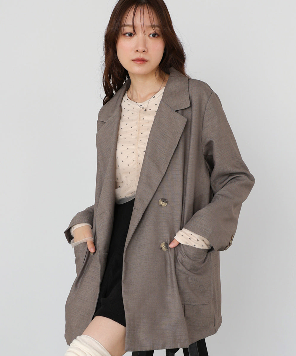 バックリボンダブルジャケット