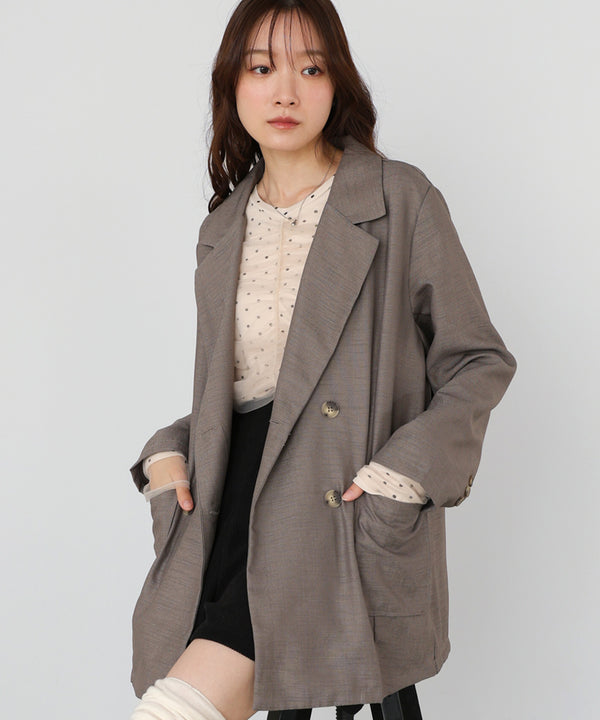 バックリボンダブルジャケット