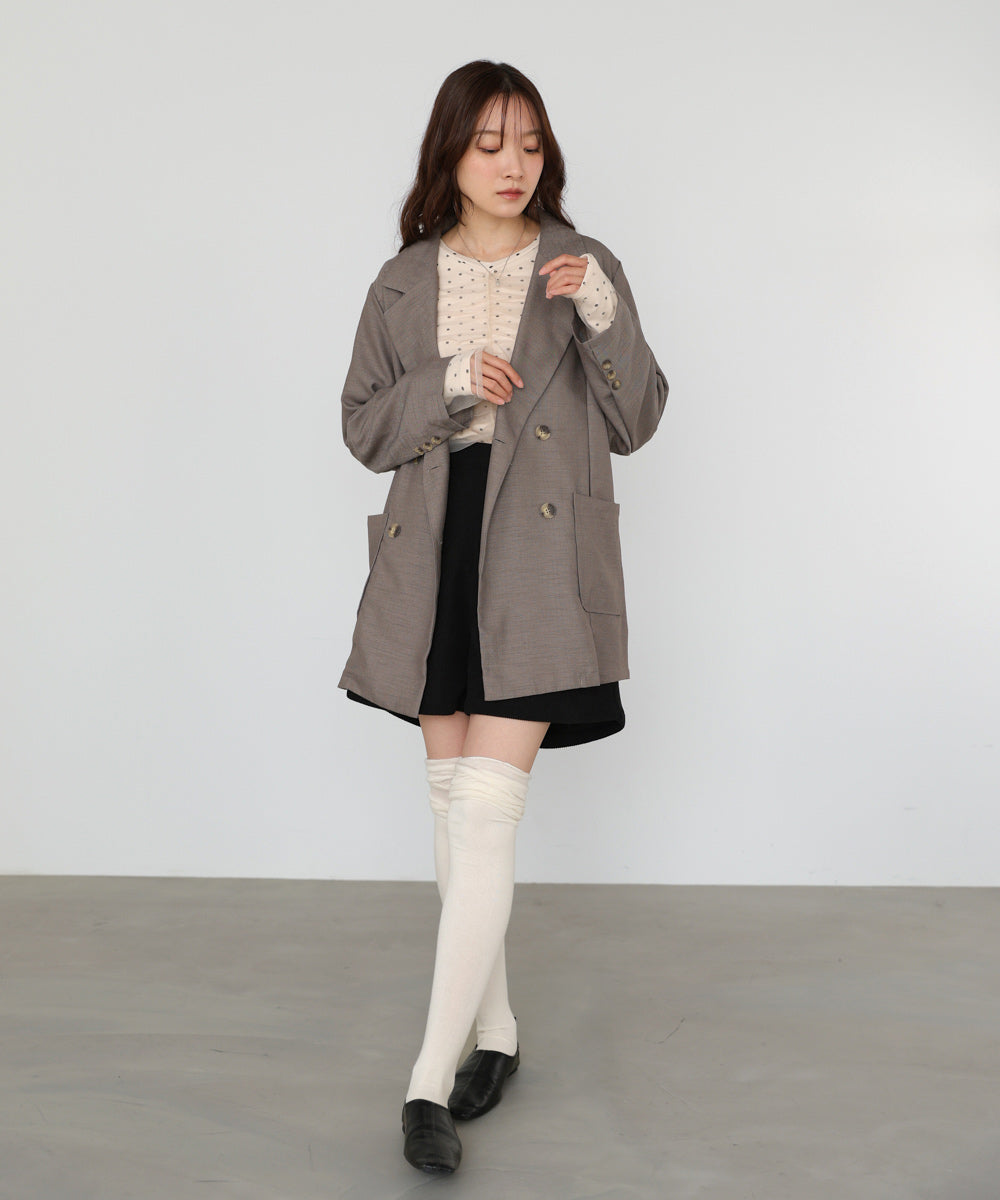 バックリボンダブルジャケット