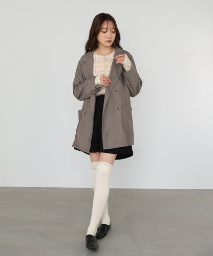 バックリボンダブルジャケット