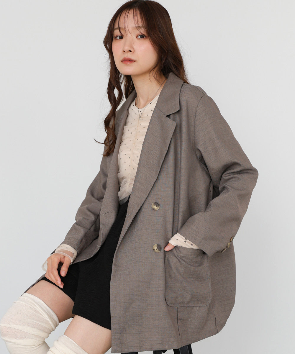 バックリボンダブルジャケット