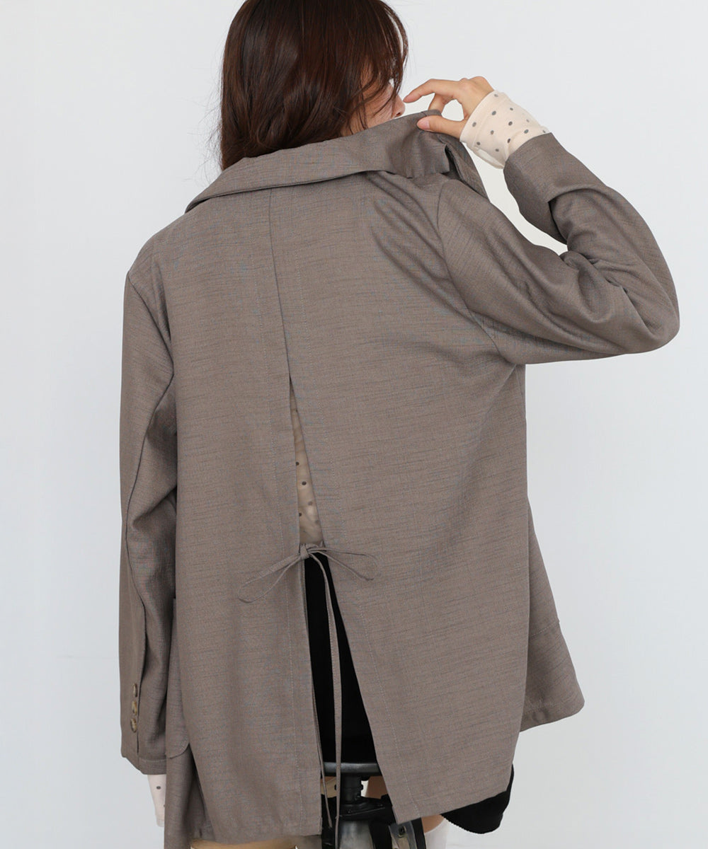 バックリボンダブルジャケット