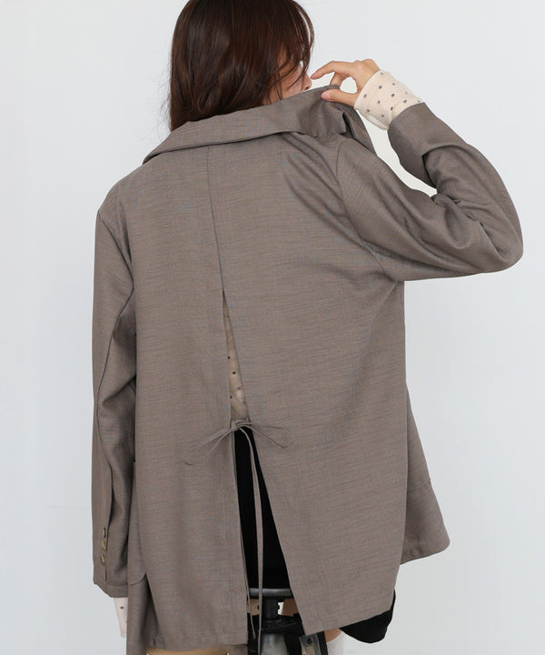 バックリボンダブルジャケット