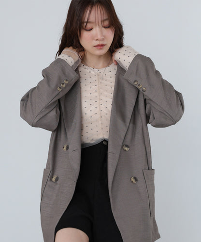 バックリボンダブルジャケット