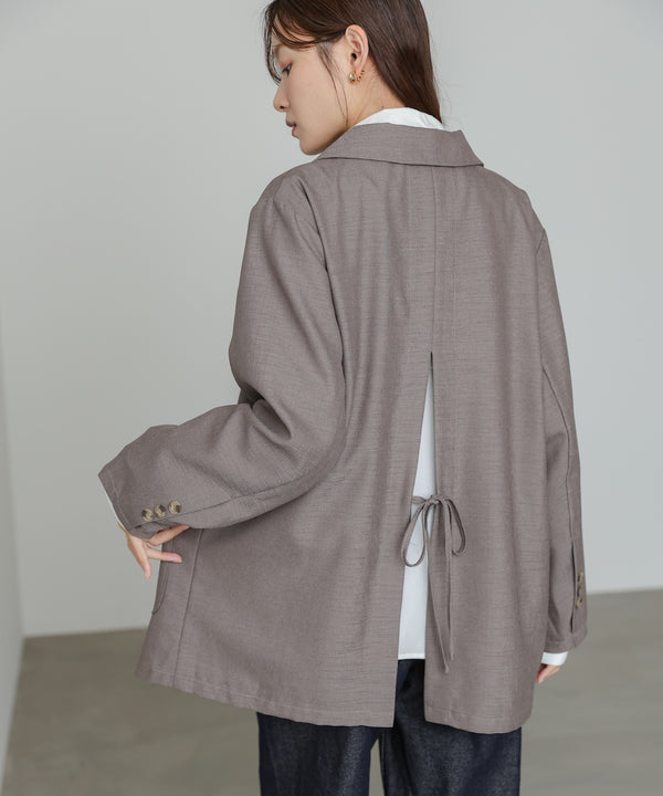 バックリボンダブルジャケット