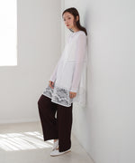 レース切り替えミニワンピース