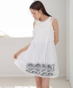 レース切り替えミニワンピース