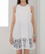 レース切り替えミニワンピース