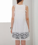 レース切り替えミニワンピース